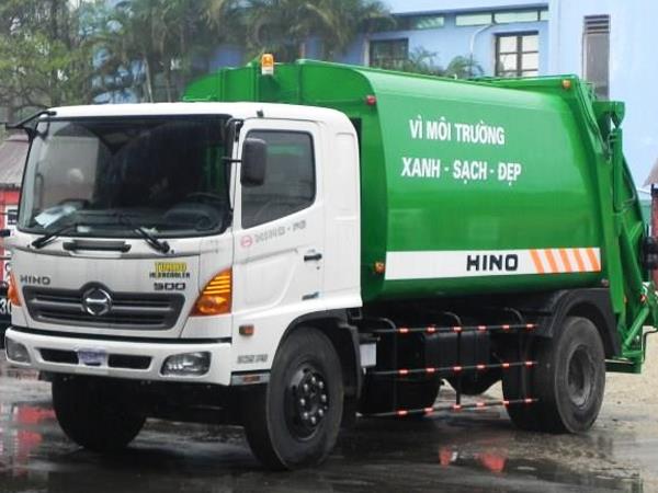 Xe cuốn ép rác Hino FC 22 khối